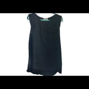 #123 ZARA Collection Cutout Pattern Blouse